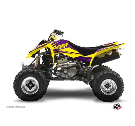 Kit Déco Quad Stage Suzuki 400 LTZ Jaune Violet (2003-2008)