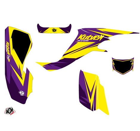 Kit Déco Quad Stage Suzuki 400 LTZ Jaune Violet (2003-2008)