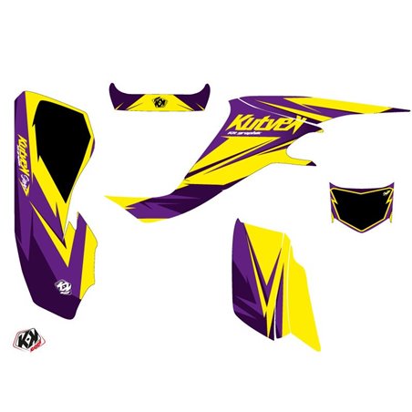 Kit Déco Quad Stage Suzuki 400 LTZ Jaune Violet (2003-2008)