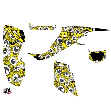 Kit Déco Quad Freegun Eyed Suzuki 400 LTZ Jaune (2003-2008)