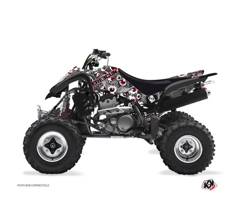 Kit Déco Quad Freegun Eyed Suzuki 400 LTZ Gris Rouge (2003-2008)