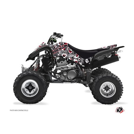 Kit Déco Quad Freegun Eyed Suzuki 400 LTZ Gris Rouge (2003-2008)