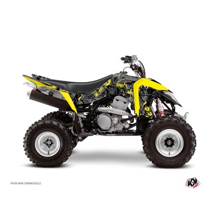 Kit Déco Quad Camo Suzuki 400 LTZ IE Noir Jaune (2009-2011)
