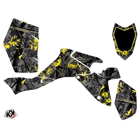 Kit Déco Quad Camo Suzuki 400 LTZ IE Noir Jaune (2009-2011)