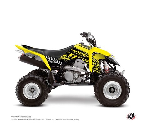 Kit Déco Quad Eraser Fluo Suzuki 400 LTZ IE Jaune (2009-2011)