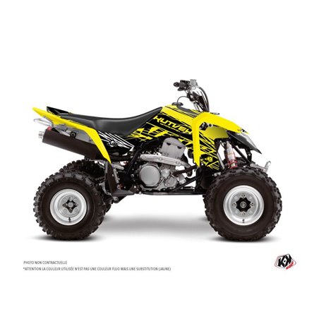 Kit Déco Quad Eraser Fluo Suzuki 400 LTZ IE Jaune (2009-2011)
