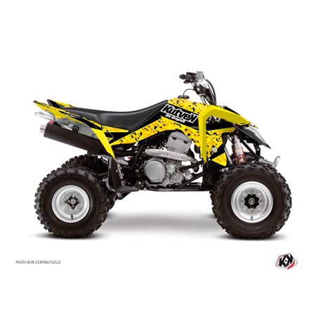 Kit Déco Quad Predator Suzuki 400 LTZ IE Noir Jaune (2009-2011)