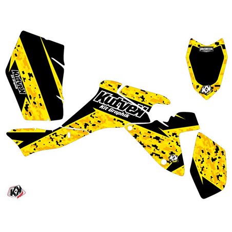 Kit Déco Quad Predator Suzuki 400 LTZ IE Noir Jaune (2009-2011)
