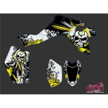 Kit Déco Quad Trash Suzuki 400 LTZ IE Noir Jaune (2009-2011)