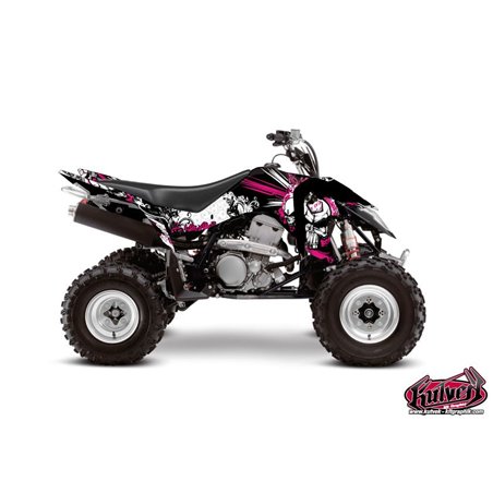 Kit Déco Quad Trash Suzuki 400 LTZ IE Noir Rose (2009-2011)