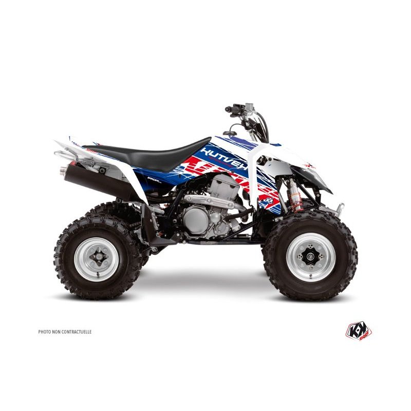 Kit Déco Quad Eraser Suzuki 400 LTZ IE Bleu Rouge (2009-2011)