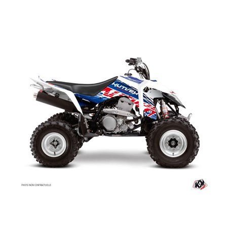 Kit Déco Quad Eraser Suzuki 400 LTZ IE Bleu Rouge (2009-2011)