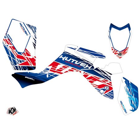 Kit Déco Quad Eraser Suzuki 400 LTZ IE Bleu Rouge (2009-2011)