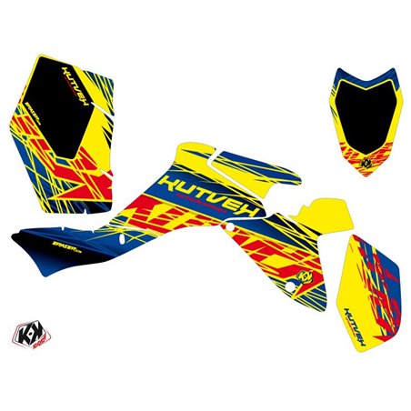 Kit Déco Quad Eraser Suzuki 400 LTZ IE Bleu Jaune (2009-2011)