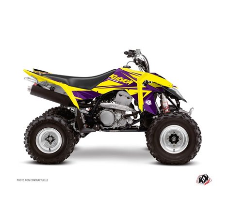 Kit Déco Quad Stage Suzuki 400 LTZ IE Jaune Violet (2009-2011)