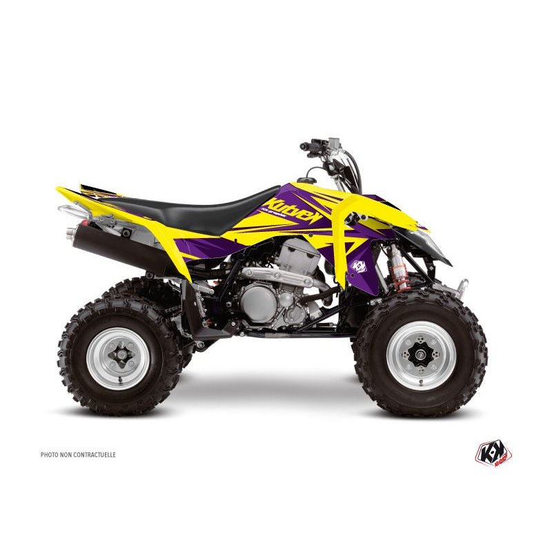 Kit Déco Quad Stage Suzuki 400 LTZ IE Jaune Violet (2009-2011)