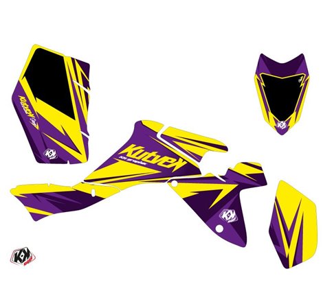 Kit Déco Quad Stage Suzuki 400 LTZ IE Jaune Violet (2009-2011)