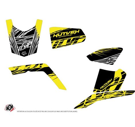 Kit Déco Quad Eraser Fluo Suzuki King Quad 400 Jaune (2008-2017)