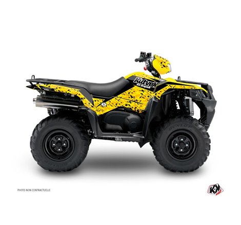 Kit Déco Quad Predator Suzuki King Quad 400 Noir Jaune (2008-2017)