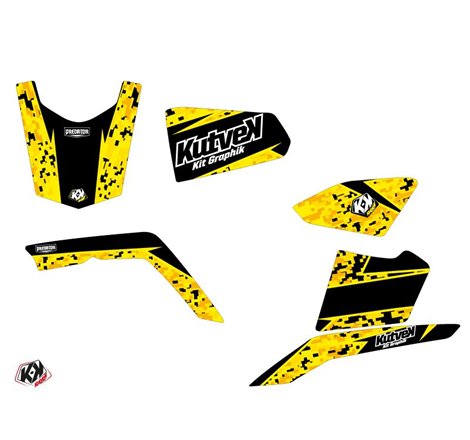 Kit Déco Quad Predator Suzuki King Quad 400 Noir Jaune (2008-2017)