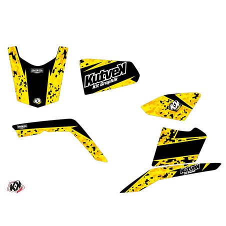 Kit Déco Quad Predator Suzuki King Quad 400 Noir Jaune (2008-2017)