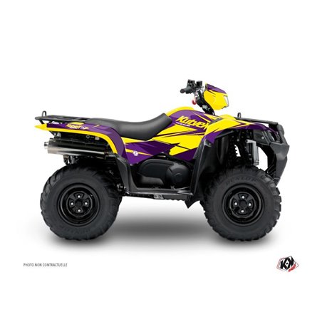 Kit Déco Quad Stage Suzuki King Quad 400 Jaune Violet (2008-2017)