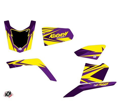 Kit Déco Quad Stage Suzuki King Quad 400 Jaune Violet (2008-2017)