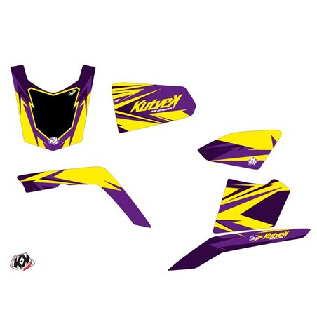 Kit Déco Quad Stage Suzuki King Quad 400 Jaune Violet (2008-2017)
