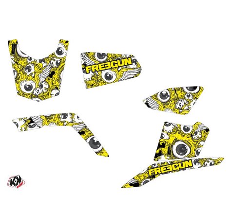 Kit Déco Quad Freegun Eyed Suzuki King Quad 400 Jaune (2008-2017)