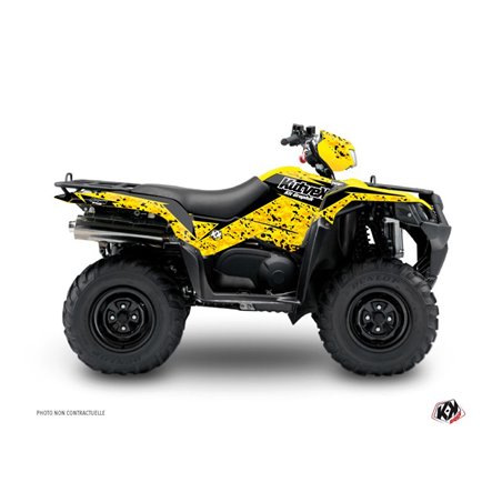 Kit Déco Quad Predator Suzuki King Quad 500 Noir Jaune (2008-2018)