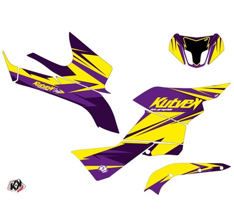 Kit Déco Quad Stage Suzuki King Quad 500 Jaune Violet (2008-2018)