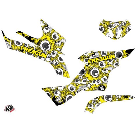 Kit Déco Quad Freegun Eyed Suzuki King Quad 500 Jaune (2008-2018)