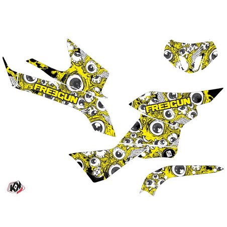 Kit Déco Quad Freegun Eyed Suzuki King Quad 500 Jaune (2008-2018)