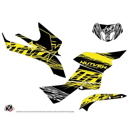 Kit Déco Quad Eraser Fluo Suzuki King Quad 500 Jaune (2019-2023)