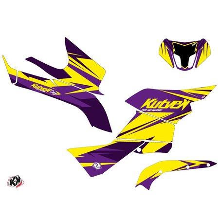 Kit Déco Quad Stage Suzuki King Quad 500 Jaune Violet (2019-2023)