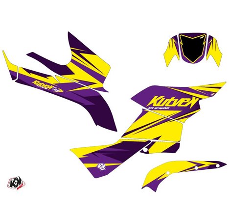 Kit Déco Quad Stage Suzuki King Quad 750 Jaune Violet (2007-2018)