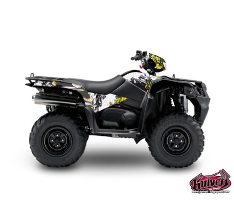 Kit Déco Quad Trash Suzuki King Quad 750 Noir Jaune (2019-2023)