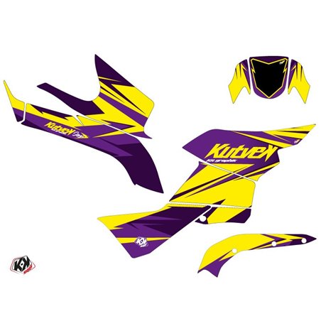 Kit Déco Quad Stage Suzuki King Quad 750 Jaune Violet (2019-2023)