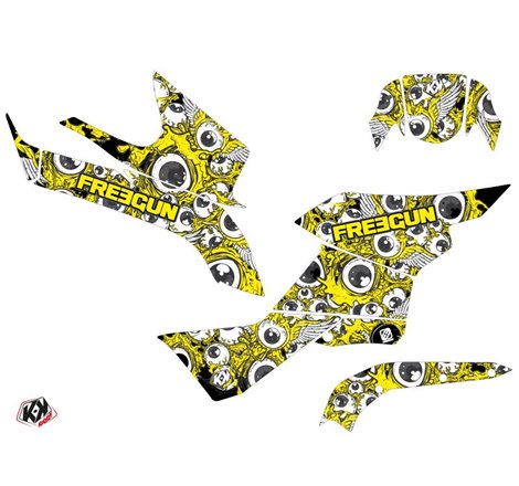 Kit Déco Quad Freegun Eyed Suzuki King Quad 750 Jaune (2019-2023)
