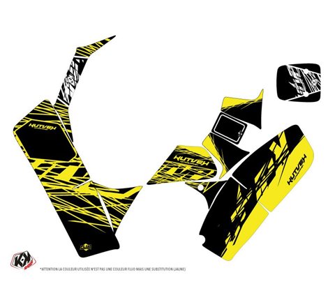 Kit Déco Quad Eraser Fluo Suzuki 50 LT Jaune (1994-2003)