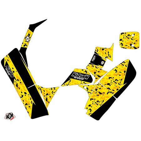 Kit Déco Quad Predator Suzuki 50 LT Noir Jaune (1994-2003)