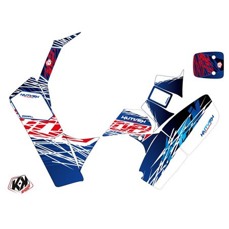 Kit Déco Quad Eraser Suzuki 50 LT Bleu Rouge (1994-2003)