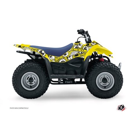 Kit Déco Quad Freegun Eyed Suzuki 50 LT Jaune (1994-2003)