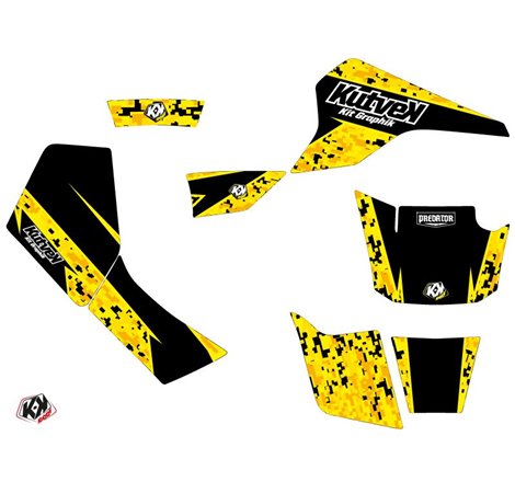Kit Déco Quad Predator Suzuki 80 LT Noir Jaune (1987-2003)