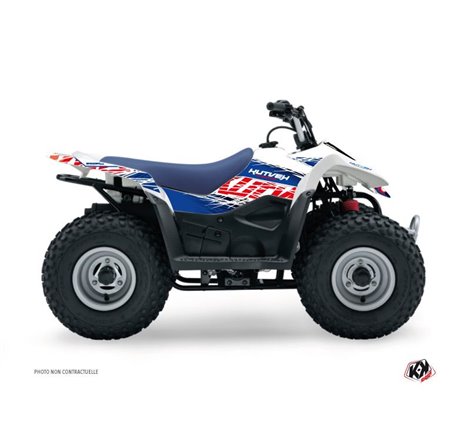 Kit Déco Quad Eraser Suzuki 80 LT Bleu Rouge (1987-2003)