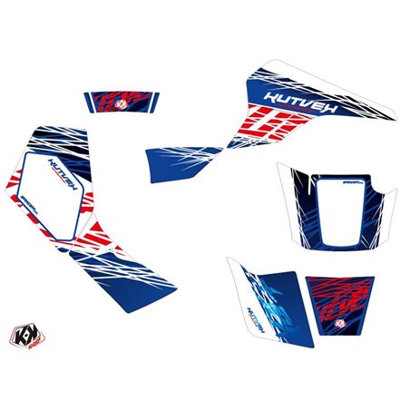 Kit Déco Quad Eraser Suzuki 80 LT Bleu Rouge (1987-2003)