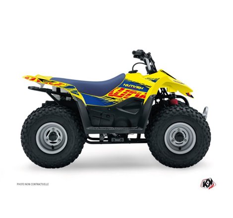 Kit Déco Quad Eraser Suzuki 80 LT Bleu Jaune (1987-2003)