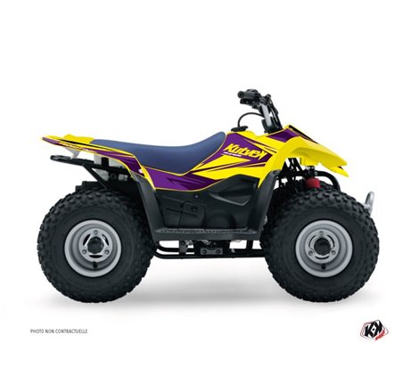 Kit Déco Quad Stage Suzuki 80 LT Jaune Violet (1987-2003)