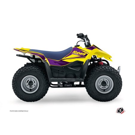 Kit Déco Quad Stage Suzuki 80 LT Jaune Violet (1987-2003)