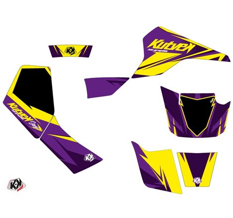 Kit Déco Quad Stage Suzuki 80 LT Jaune Violet (1987-2003)